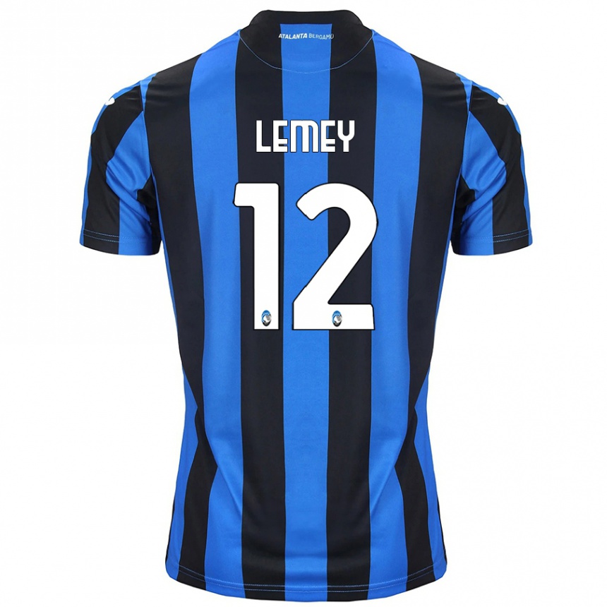 Kids Football Diede Lemey #12 Blue Black Home Jersey 2024/25 T-Shirt Canada