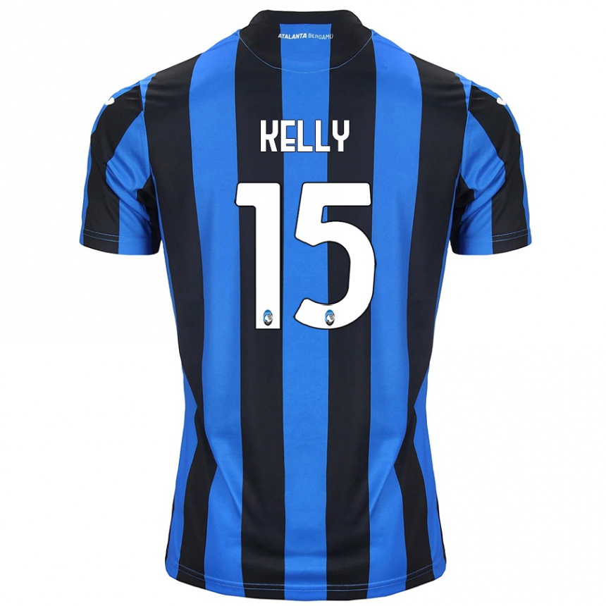 Kids Football Maegan Kelly #15 Blue Black Home Jersey 2024/25 T-Shirt Canada