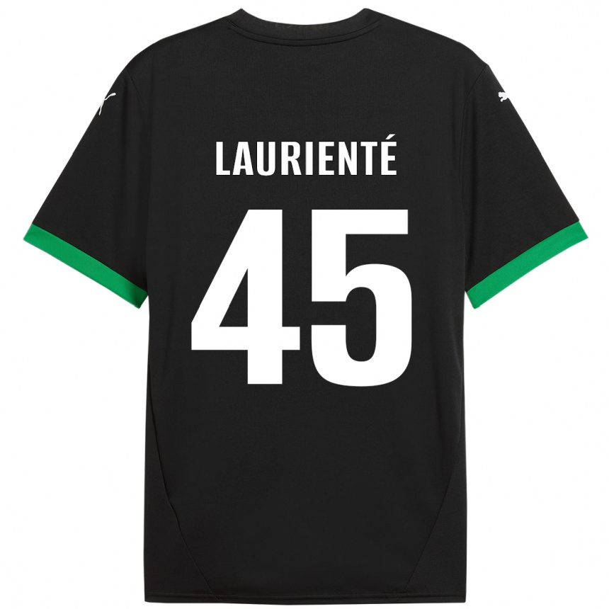 Kids Football Armand Laurienté #45 Black Dark Green Home Jersey 2024/25 T-Shirt Canada