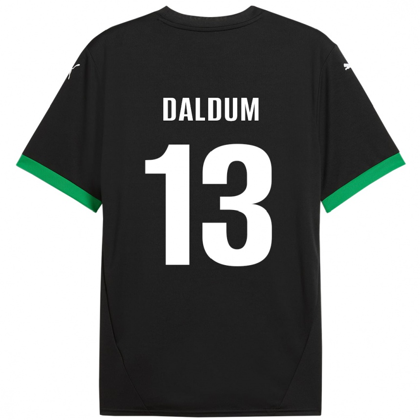 Kids Football Sonosi Daldum #13 Black Dark Green Home Jersey 2024/25 T-Shirt Canada