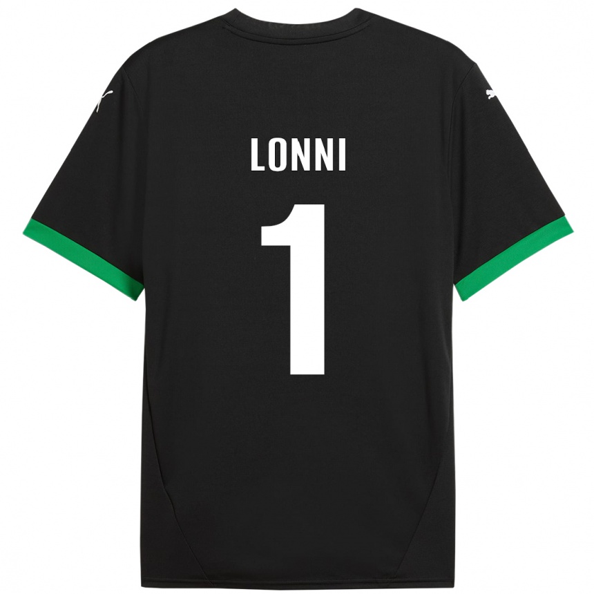 Kids Football Lia Lonni #1 Black Dark Green Home Jersey 2024/25 T-Shirt Canada