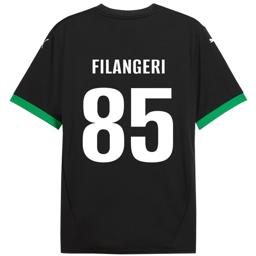 Kids Football Maria Luisa Filangeri #85 Black Dark Green Home Jersey 2024/25 T-Shirt Canada