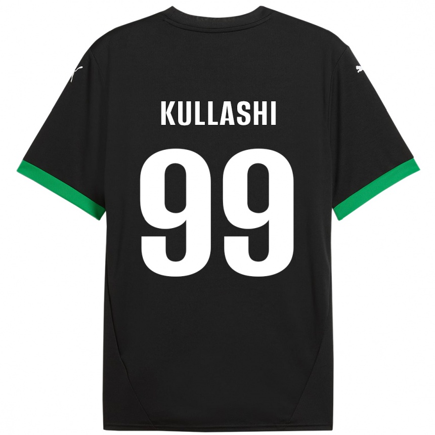 Kids Football Loreta Kullashi #99 Black Dark Green Home Jersey 2024/25 T-Shirt Canada