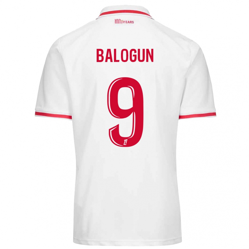 Kids Football Folarin Balogun #9 White Red Home Jersey 2024/25 T-Shirt Canada