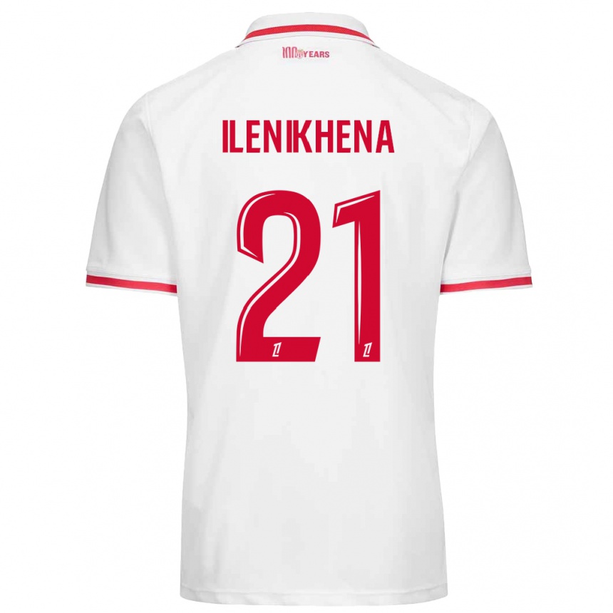 Kids Football George Ilenikhena #21 White Red Home Jersey 2024/25 T-Shirt Canada