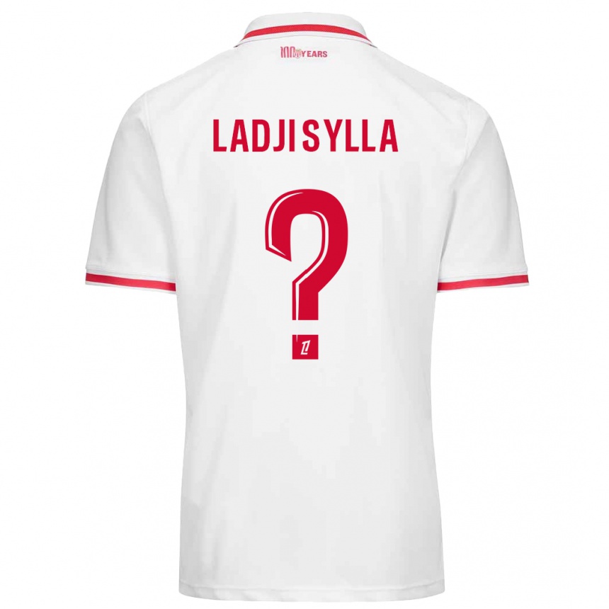 Kids Football Ladji Sylla #0 White Red Home Jersey 2024/25 T-Shirt Canada