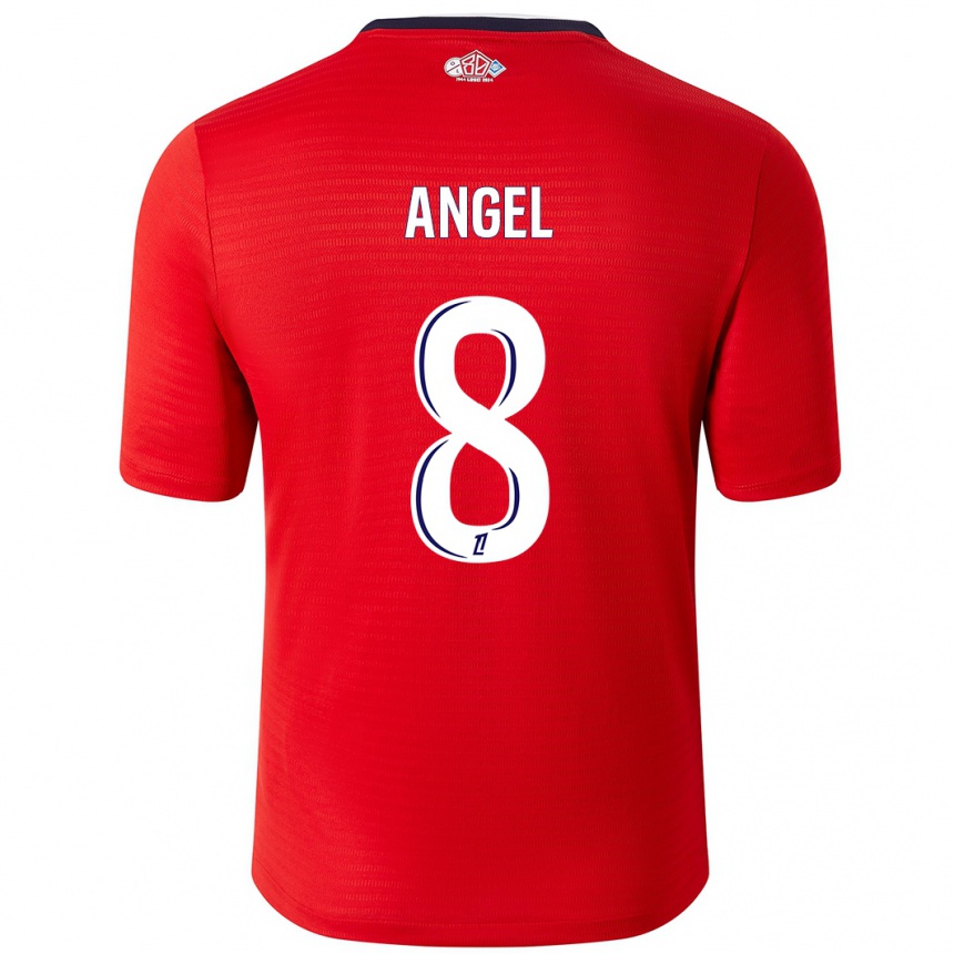 Enfant Football Maillot Angel Gomes #8 Rouge Blanc Tenues Domicile 2024/25 Canada