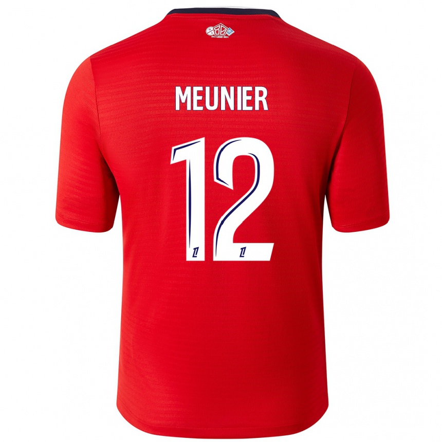 Enfant Football Maillot Thomas Meunier #12 Rouge Blanc Tenues Domicile 2024/25 Canada