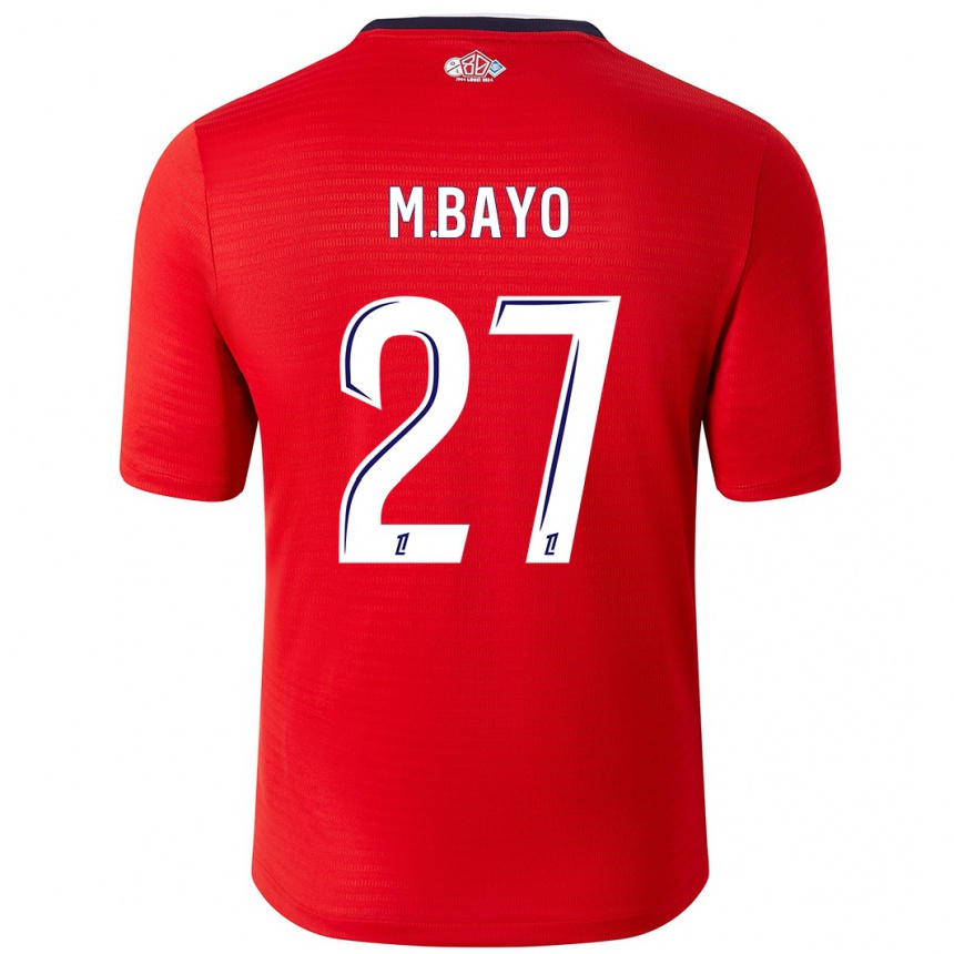 Enfant Football Maillot Mohamed Bayo #27 Rouge Blanc Tenues Domicile 2024/25 Canada