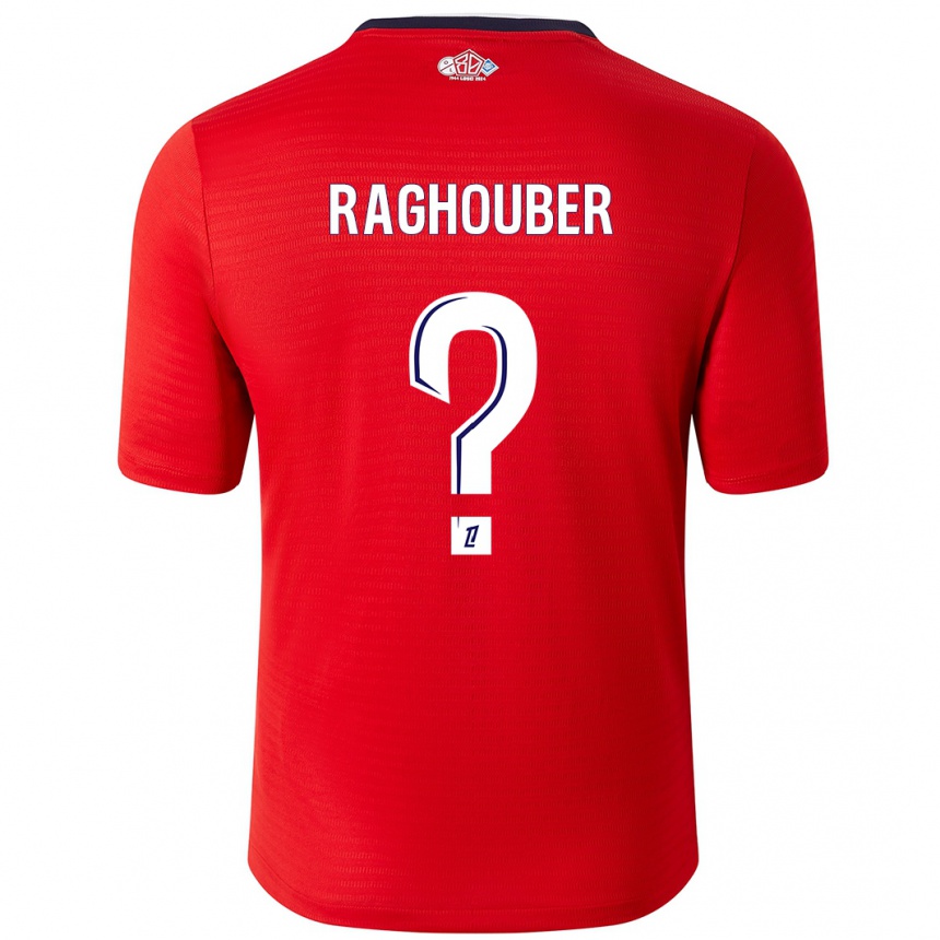 Kids Football Ugo Raghouber #0 Red White Home Jersey 2024/25 T-Shirt Canada