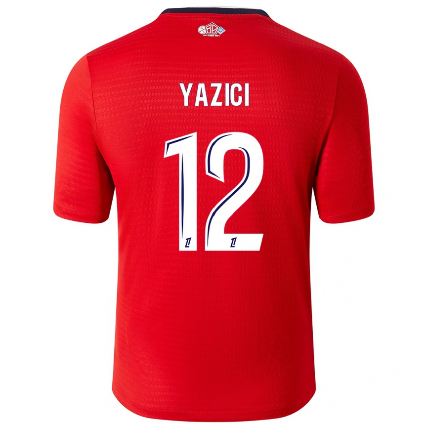 Kids Football Yusuf Yazici #12 Red White Home Jersey 2024/25 T-Shirt Canada