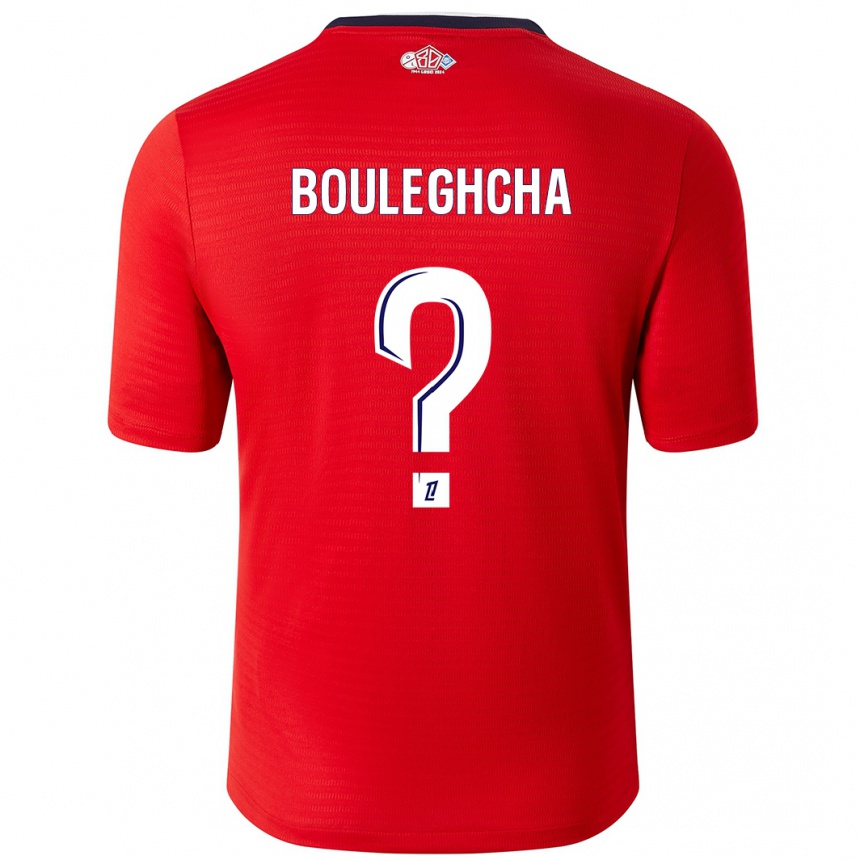 Kids Football Ismail Bouleghcha #0 Red White Home Jersey 2024/25 T-Shirt Canada