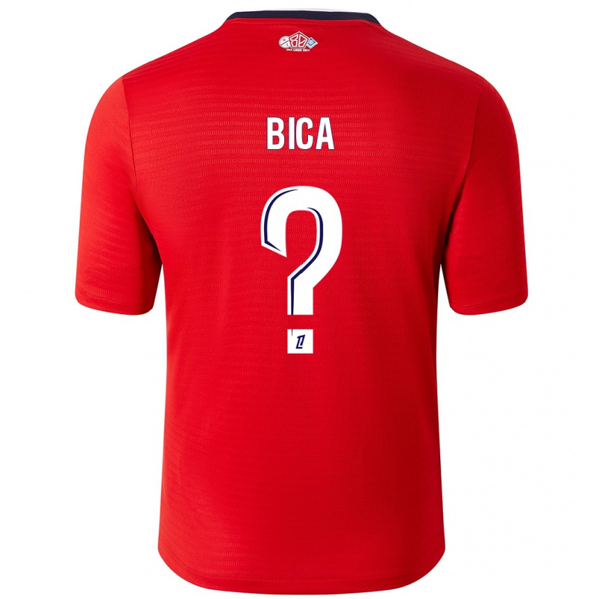 Enfant Football Maillot Bica #0 Rouge Blanc Tenues Domicile 2024/25 Canada