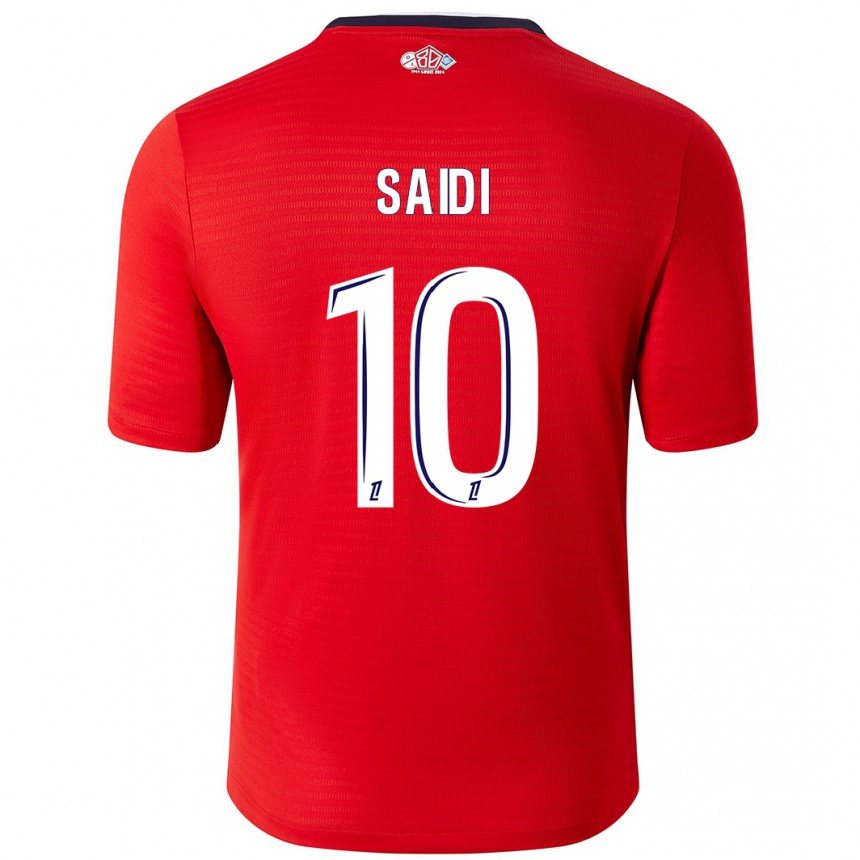 Kids Football Rachel Saidi #10 Red White Home Jersey 2024/25 T-Shirt Canada