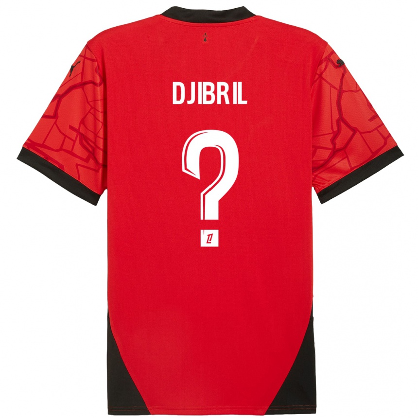 Enfant Football Maillot Djibril Diallo #0 Rouge Noir Tenues Domicile 2024/25 Canada