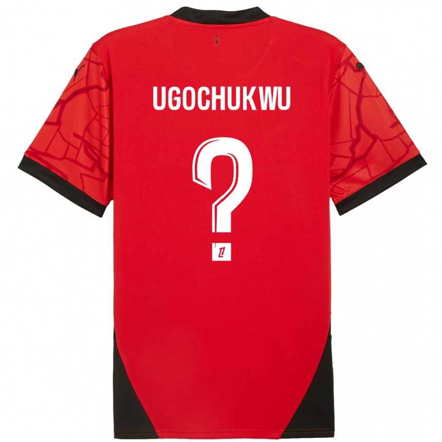 Enfant Football Maillot Chibuike Ugochukwu #0 Rouge Noir Tenues Domicile 2024/25 Canada