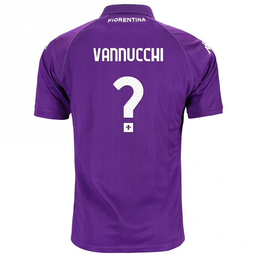 Kids Football Tommaso Vannucchi #0 Purple Home Jersey 2024/25 T-Shirt Canada