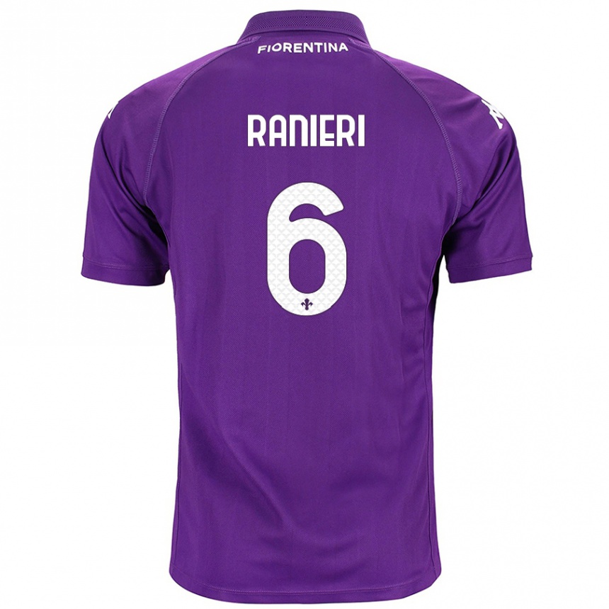 Kids Football Luca Ranieri #6 Purple Home Jersey 2024/25 T-Shirt Canada