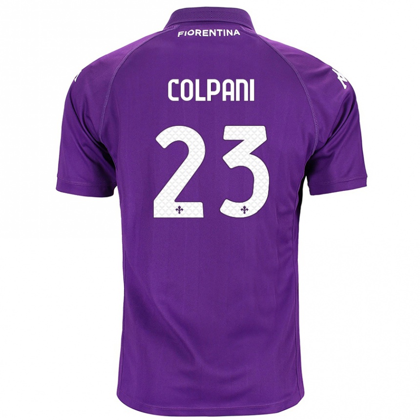 Kids Football Andrea Colpani #23 Purple Home Jersey 2024/25 T-Shirt Canada