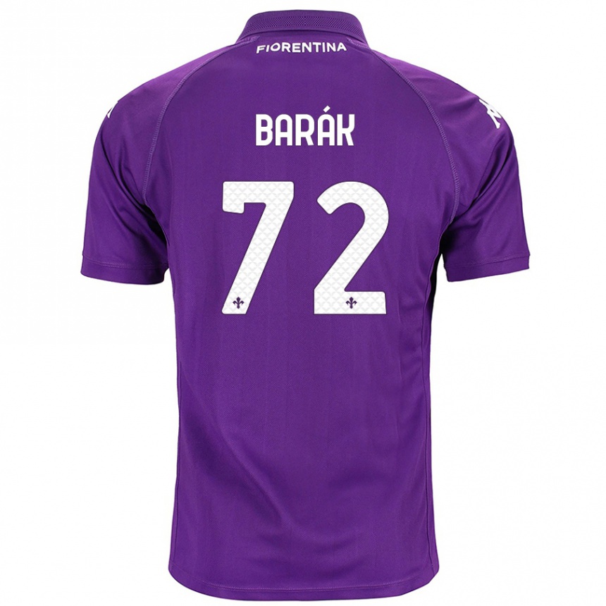 Kids Football Antonin Barak #72 Purple Home Jersey 2024/25 T-Shirt Canada