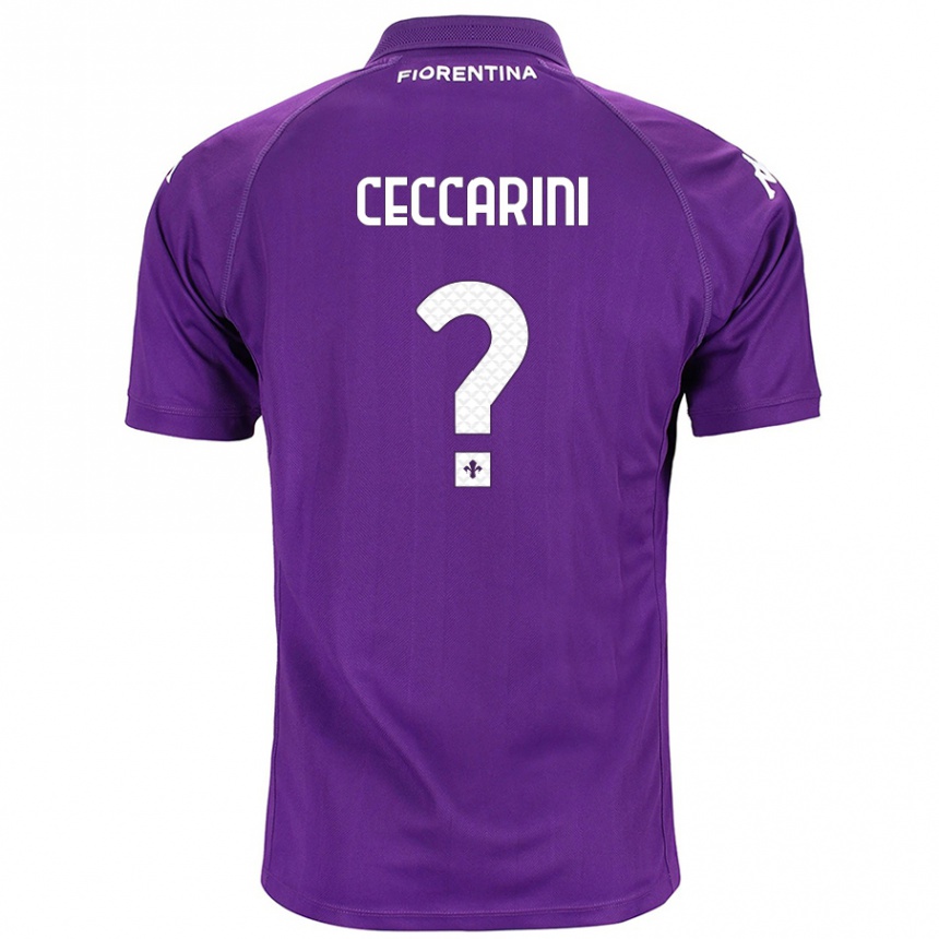 Kids Football Mattia Ceccarini #0 Purple Home Jersey 2024/25 T-Shirt Canada