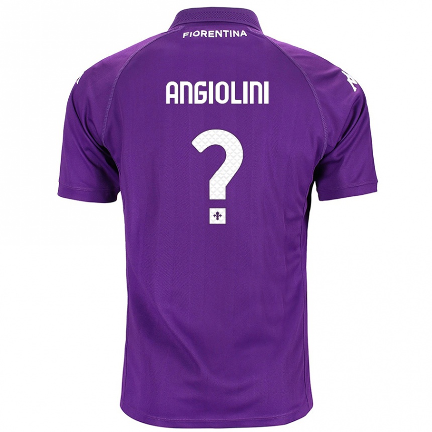 Kids Football Gianmarco Angiolini #0 Purple Home Jersey 2024/25 T-Shirt Canada