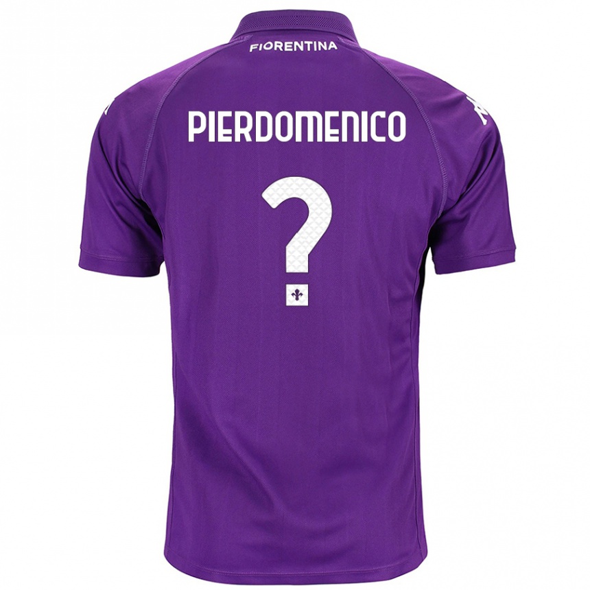 Kids Football Jacopo Di Pierdomenico #0 Purple Home Jersey 2024/25 T-Shirt Canada