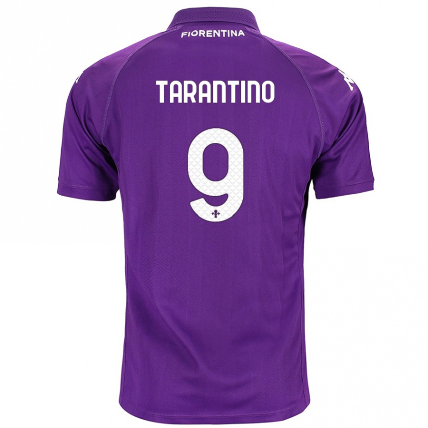 Kids Football Jacopo Tarantino #9 Purple Home Jersey 2024/25 T-Shirt Canada