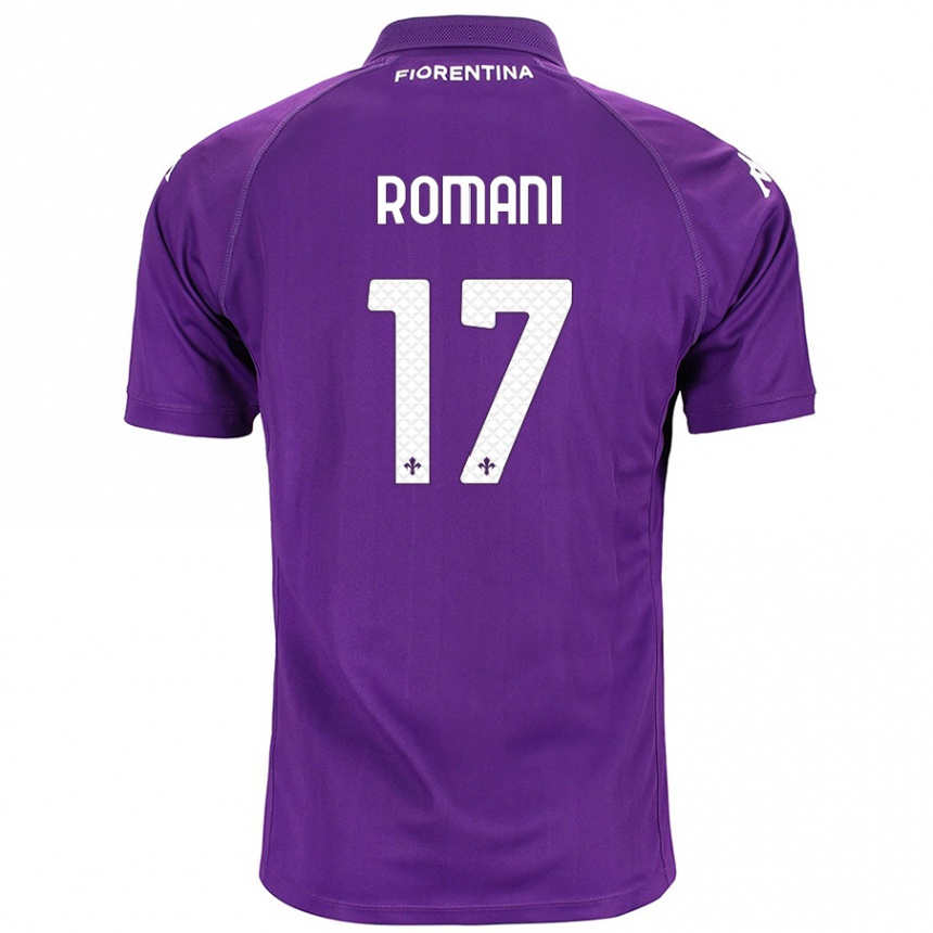 Enfant Football Maillot Lorenzo Romani #17 Violet Tenues Domicile 2024/25 Canada