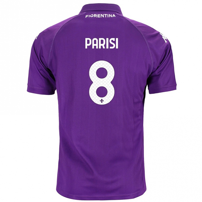 Kids Football Alice Parisi #8 Purple Home Jersey 2024/25 T-Shirt Canada