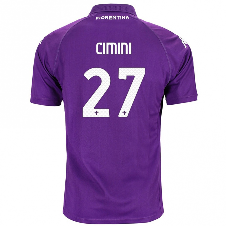 Enfant Football Maillot Linda Tucceri Cimini #27 Violet Tenues Domicile 2024/25 Canada