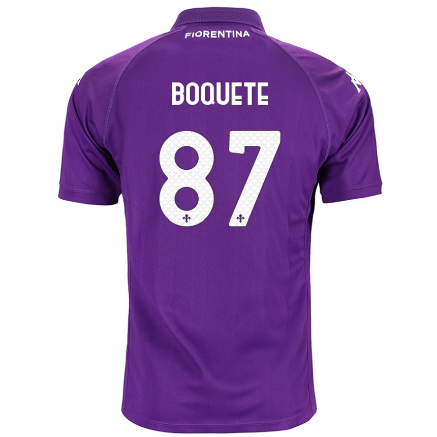 Enfant Football Maillot Verónica Boquete #87 Violet Tenues Domicile 2024/25 Canada