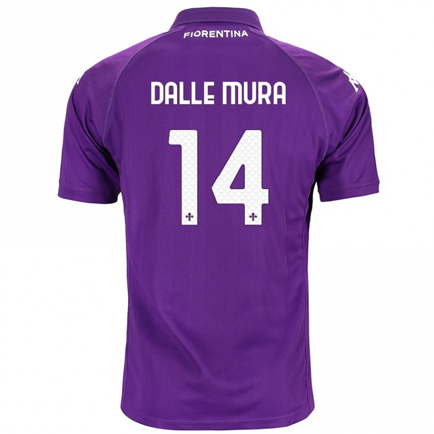 Enfant Football Maillot Christian Dalle Mura #14 Violet Tenues Domicile 2024/25 Canada