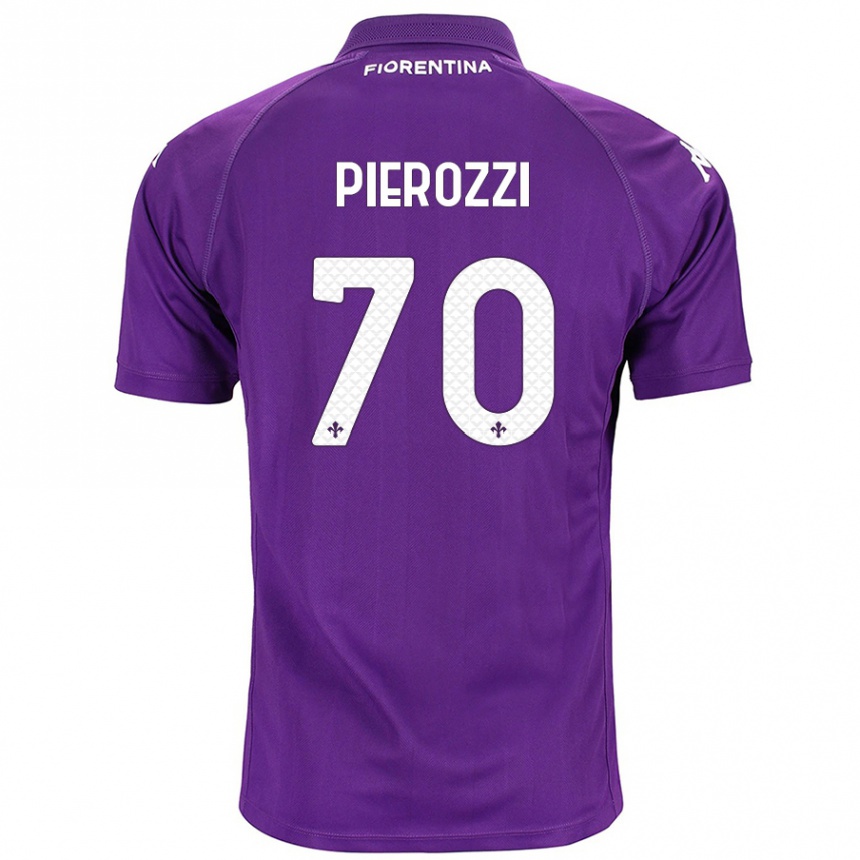 Enfant Football Maillot Niccolò Pierozzi #70 Violet Tenues Domicile 2024/25 Canada