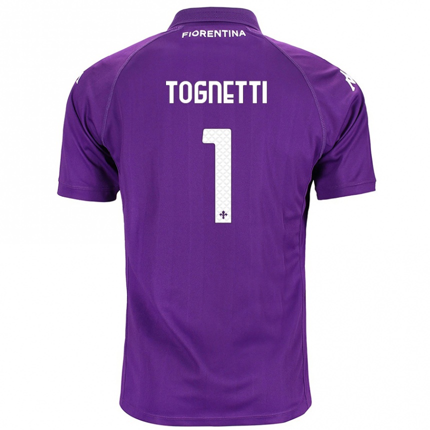 Enfant Football Maillot Laerte Tognetti #1 Violet Tenues Domicile 2024/25 Canada