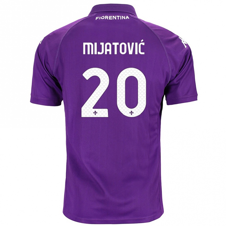 Enfant Football Maillot Milica Mijatović #20 Violet Tenues Domicile 2024/25 Canada