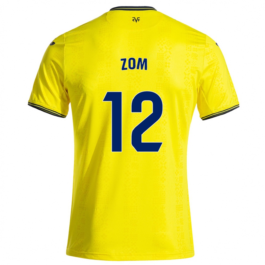 Kids Football Ludo Zom #12 Yellow Black Home Jersey 2024/25 T-Shirt Canada