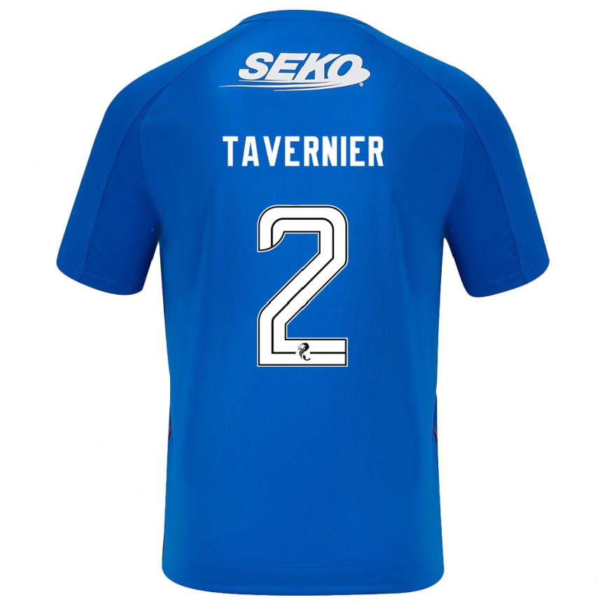 Kids Football James Tavernier #2 Dark Blue Home Jersey 2024/25 T-Shirt Canada