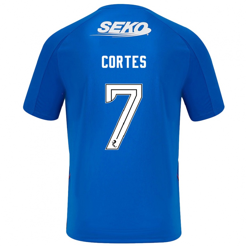 Enfant Football Maillot Óscar Cortés #7 Bleu Foncé Tenues Domicile 2024/25 Canada