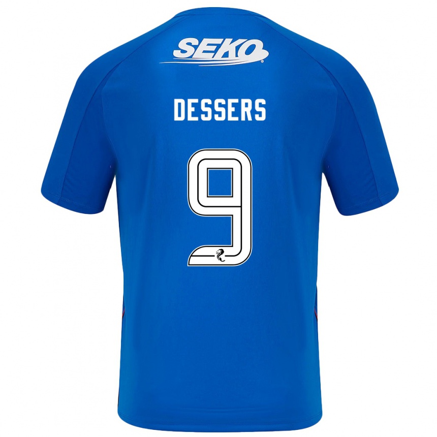 Kids Football Cyriel Dessers #9 Dark Blue Home Jersey 2024/25 T-Shirt Canada