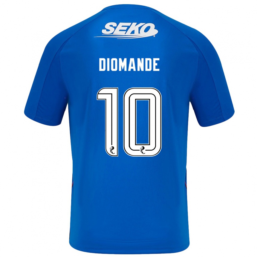 Kids Football Mohamed Diomandé #10 Dark Blue Home Jersey 2024/25 T-Shirt Canada