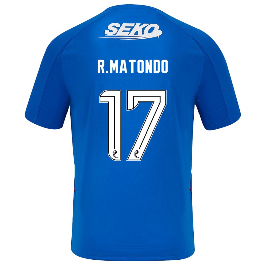 Enfant Football Maillot Rabbi Matondo #17 Bleu Foncé Tenues Domicile 2024/25 Canada