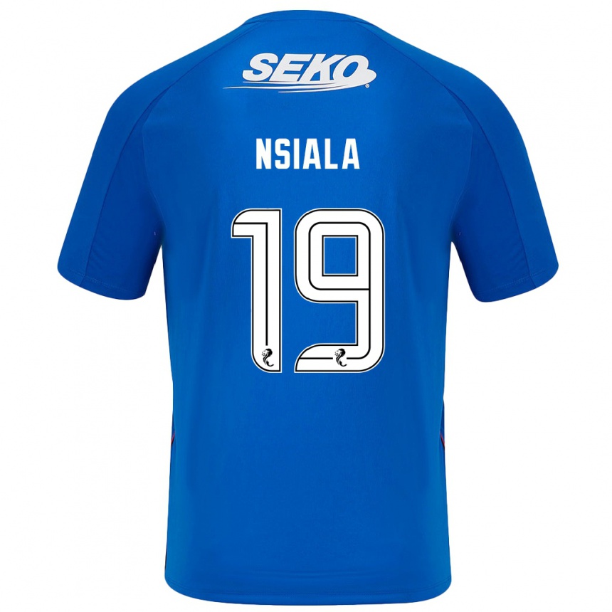 Enfant Football Maillot Clinton Nsiala #19 Bleu Foncé Tenues Domicile 2024/25 Canada