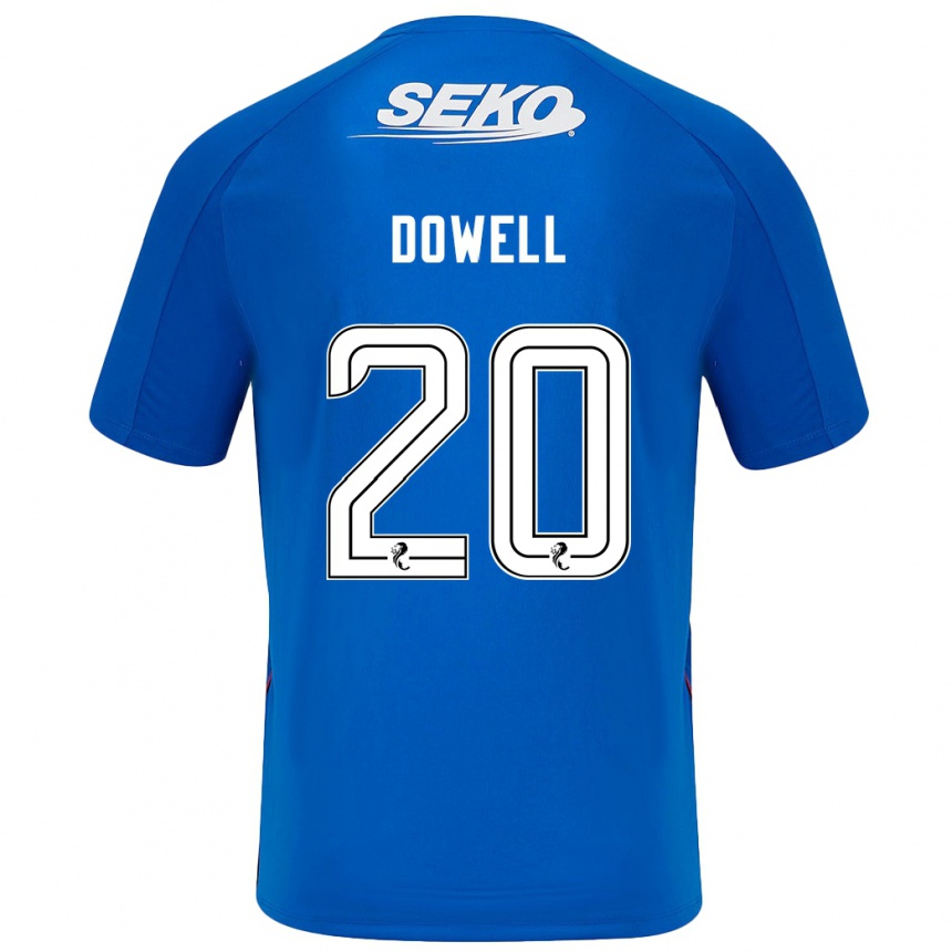 Kids Football Kieran Dowell #20 Dark Blue Home Jersey 2024/25 T-Shirt Canada