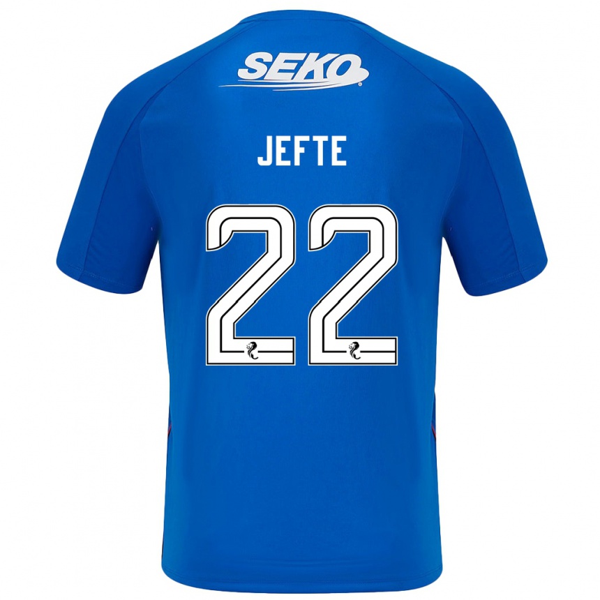 Kids Football Jefté #22 Dark Blue Home Jersey 2024/25 T-Shirt Canada