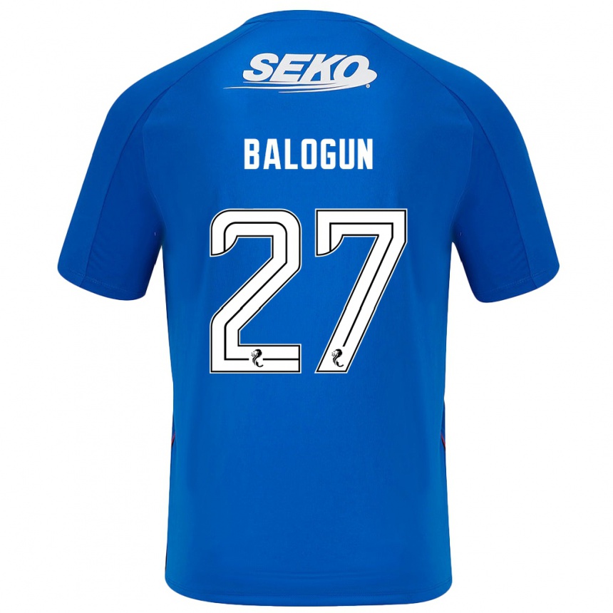 Kids Football Leon Balogun #27 Dark Blue Home Jersey 2024/25 T-Shirt Canada