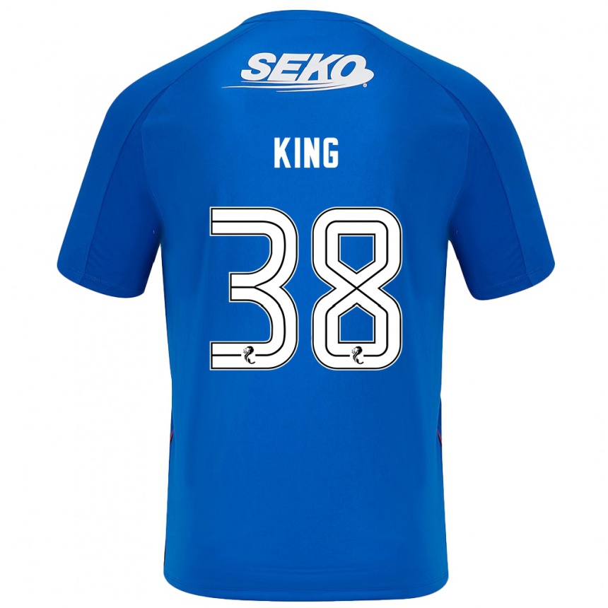 Kids Football Leon King #38 Dark Blue Home Jersey 2024/25 T-Shirt Canada