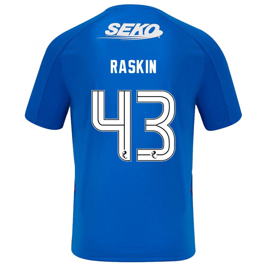 Kids Football Nicolas Raskin #43 Dark Blue Home Jersey 2024/25 T-Shirt Canada