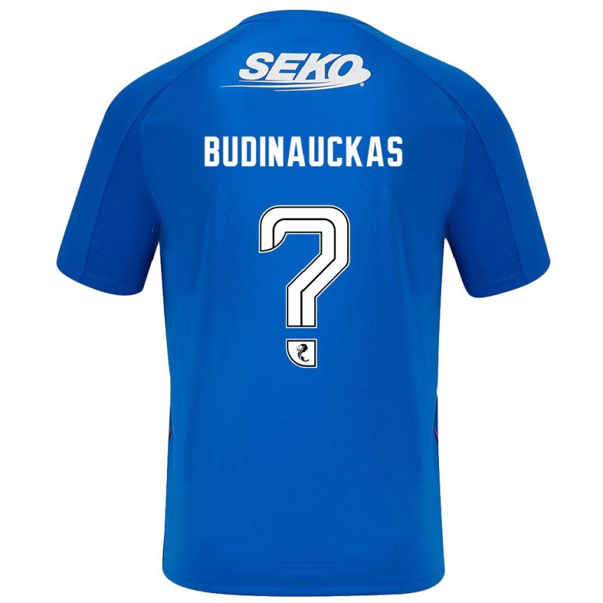 Kids Football Lewis Budinauckas #0 Dark Blue Home Jersey 2024/25 T-Shirt Canada