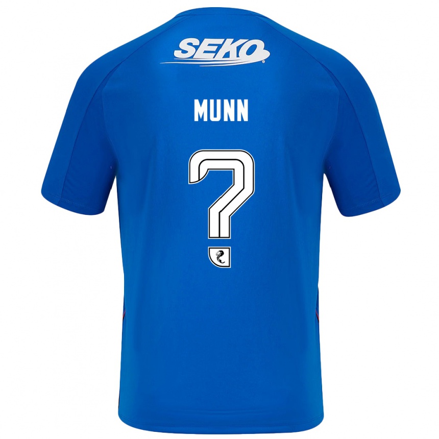 Kids Football Mason Munn #0 Dark Blue Home Jersey 2024/25 T-Shirt Canada